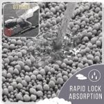A soft, rectangular grey chenille bath mat with a shaggy texture, placed on a clean bathroom floor.